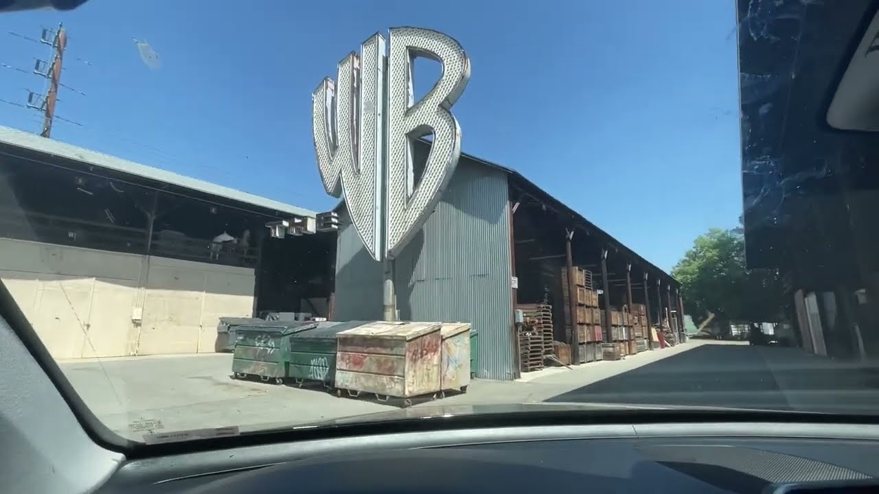 Driving around Warner Bros Ranch