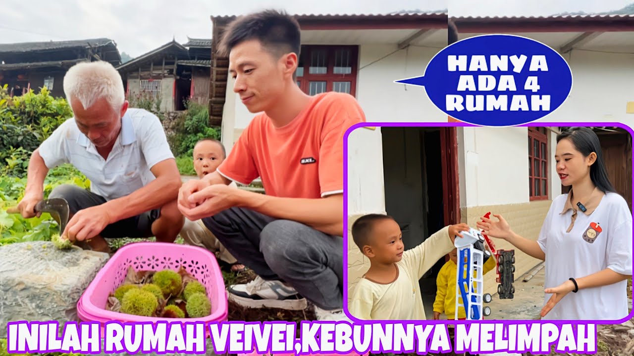 PERTAMA KALI KE RUMAH VEIVEI DI DESA TERPENCIL,BEGINILAH KEADAAN RUMAHNYA SAAT INI