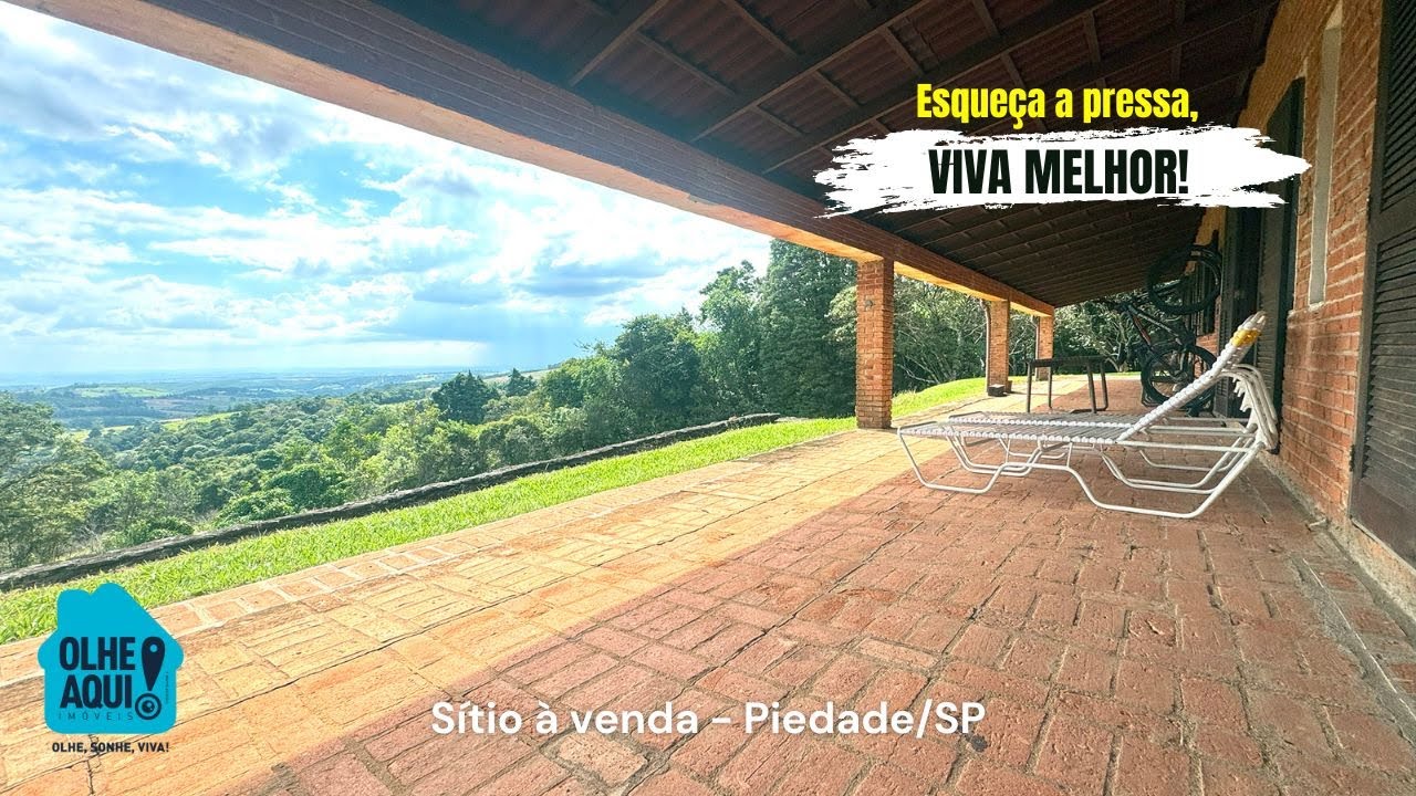 VENDIDO - SÍTIO À VENDA PIEDADE -  Um refúgio de tranquilidade, natureza e vista de tirar o fôlego.