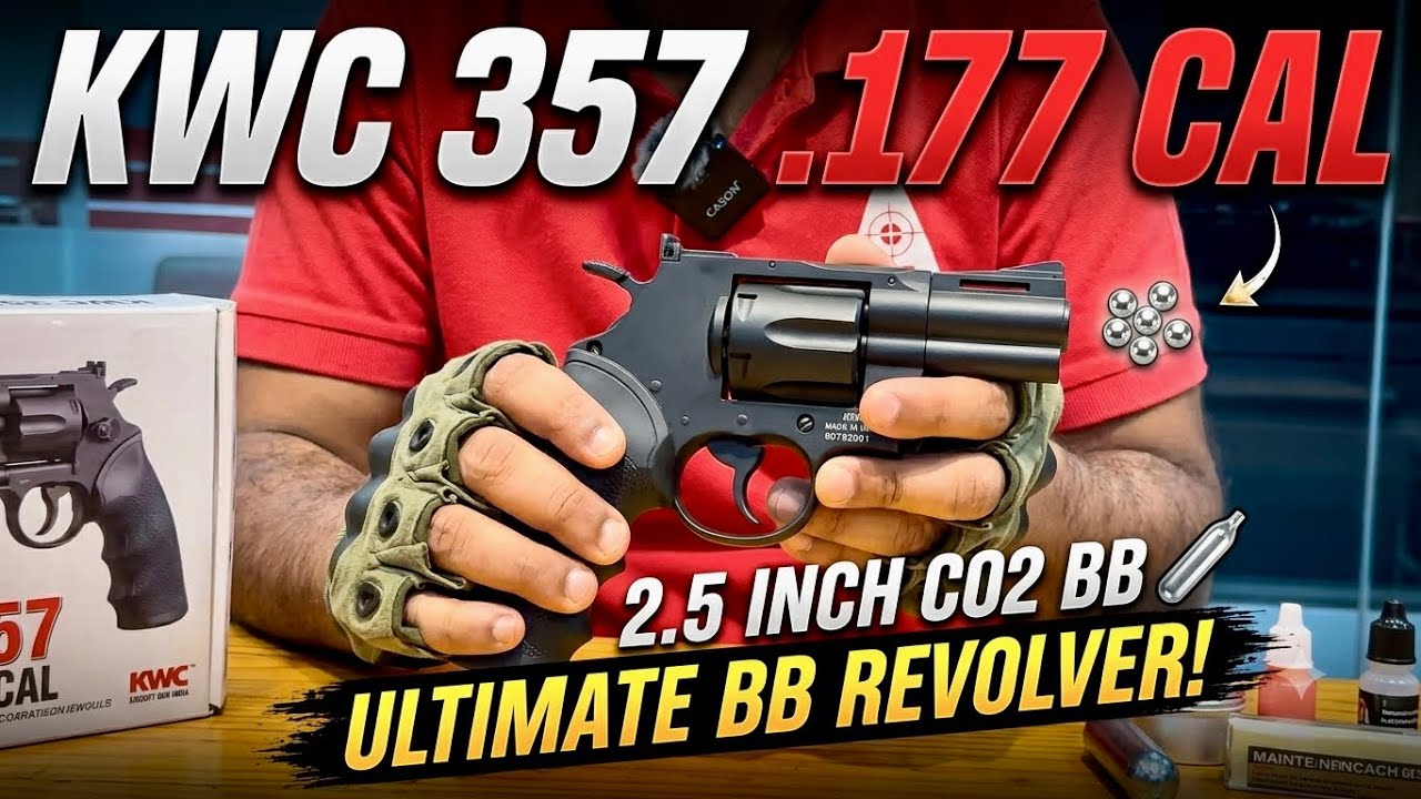 KWC .357 CO₂ BB Air Revolver Review | Full Metal .177 Air Revolver | Unboxing & Shooting Test
