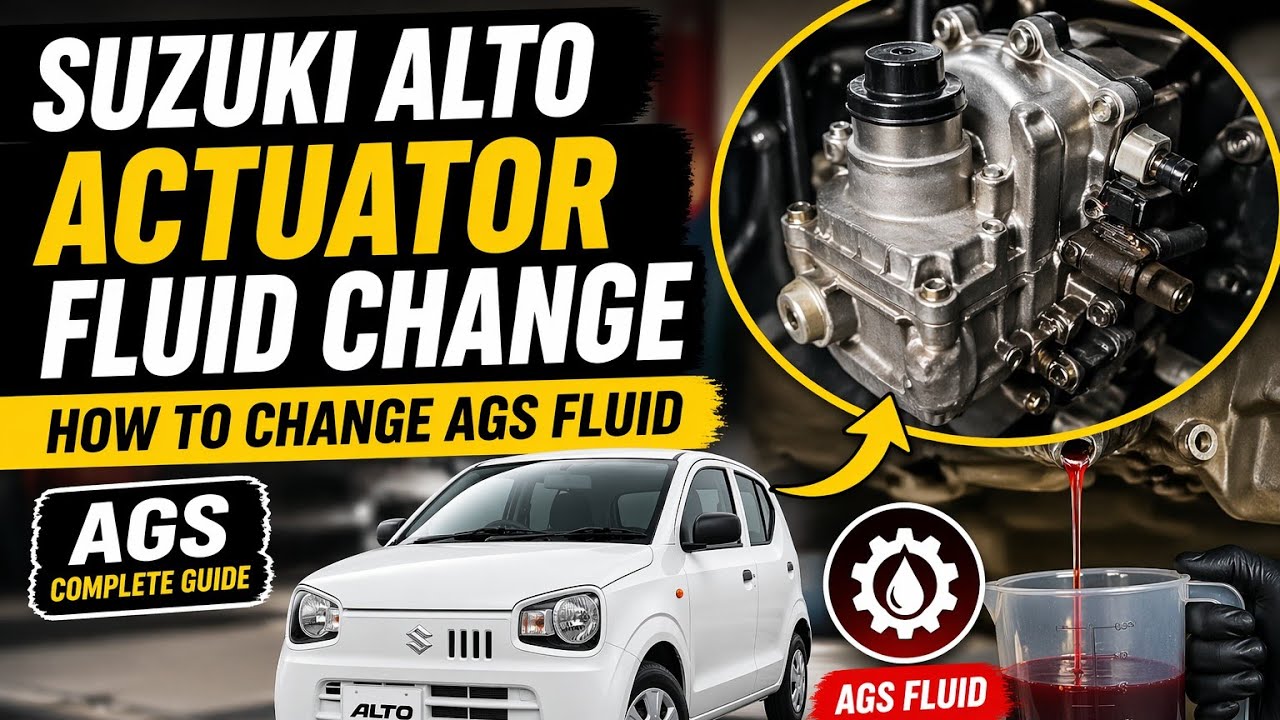 Suzuki Alto Actuator Fluid Change | How to change AGS Fluid on Suzuki Vehicles | #suzuki 