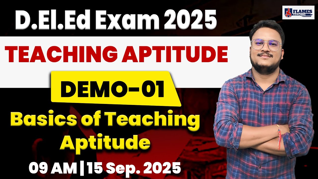 Teaching Aptitude For UK D.El.Ed 2025 | Basics Of Teaching Aptitude | Uttarakhand D.El.ED exam 2025