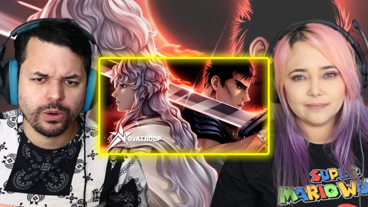 A Lâmina e o Falcão | Novatroop | Griffith e Guts (Berserk) Feat. @Fireezin // REACT