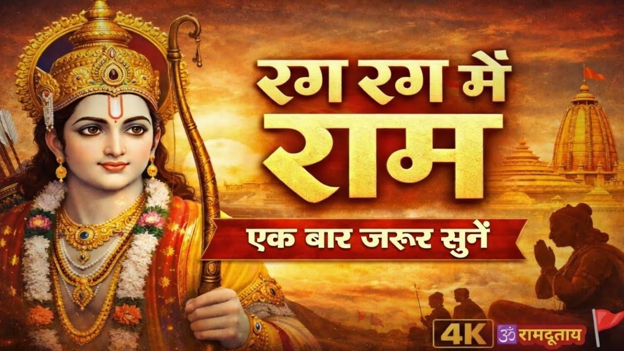 रग रग में राम | Full Ram Bhajan 4K | Ram Siya Ram | 🕉️ रामदूताय 🚩