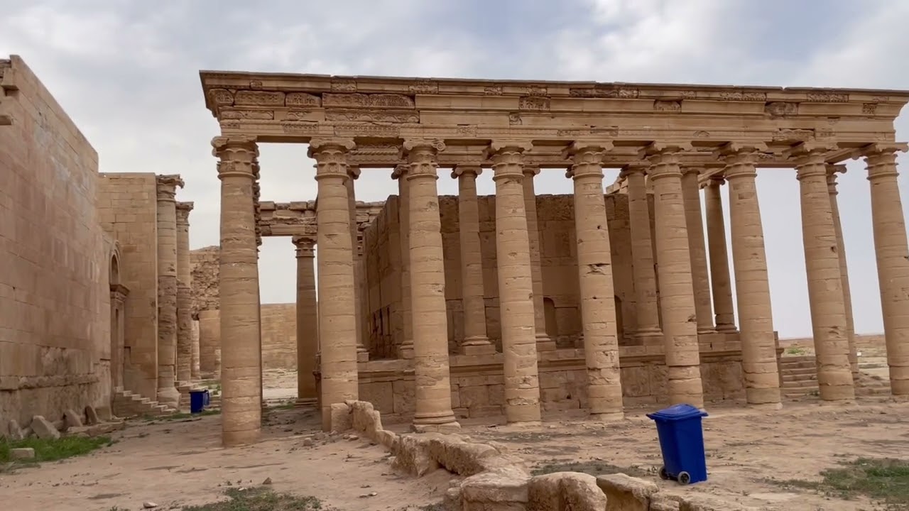 Irak - Hatra Különleges hely, bejutni Európainak nagyon nehéz. Itt (is) Márti a sztár! 😃☝️