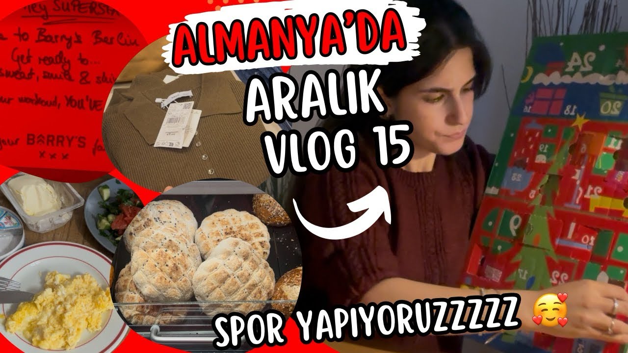 Almanya’da Aralık Vlog 15 🇩🇪 | Barry’s’te Spor, Ev Keyfi & Güzel Bir Pazartesi