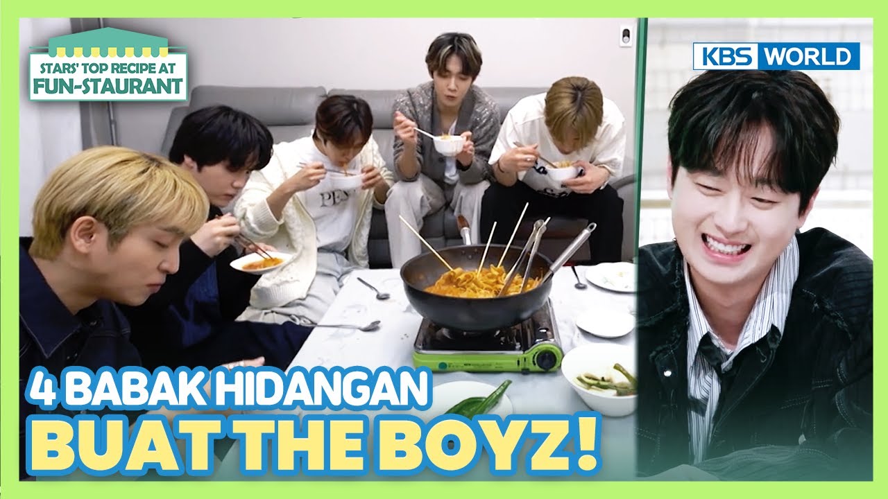 [IND/ENG] Makan 4 babak Chanwon-kase, THE BOYZ KEKENYANGAN! | Fun-Staurant | KBS WORLD TV 230807