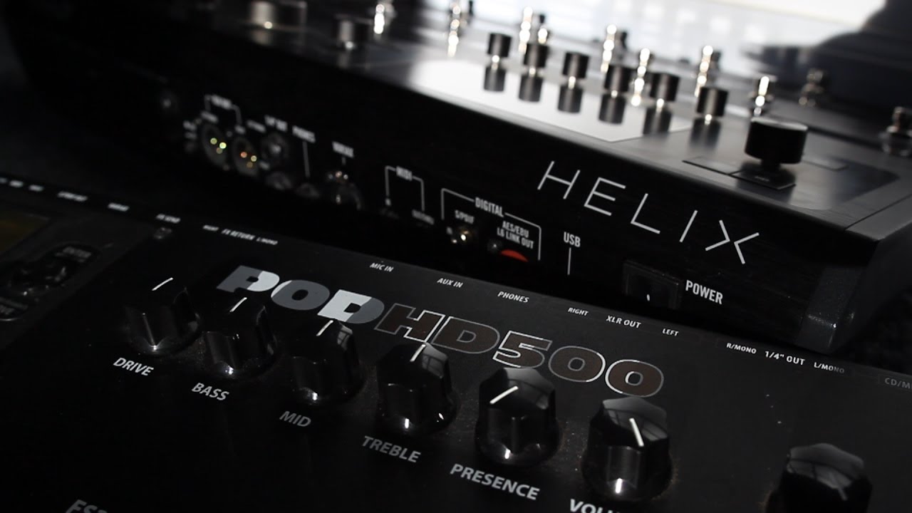 LINE 6 HELIX VS. POD HD: Does the Helix really sound better? (Amps, Cabs, and FX Compared)