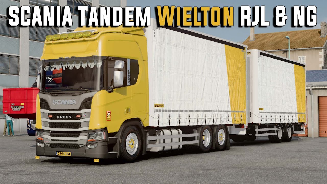 SCANIA Tandem Wielton RJL & NG - ETS2 Grand Utopia Map 1.15 version