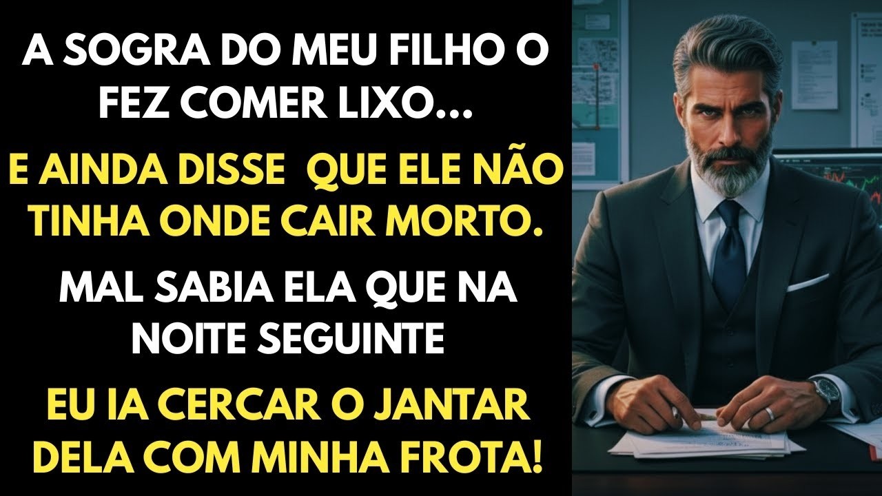 Meu Filho Disse: A Sogra Me Fez Comer Os Restos do Lixo — O Que Eu Fiz no Jantar Dela Parou a Cidade