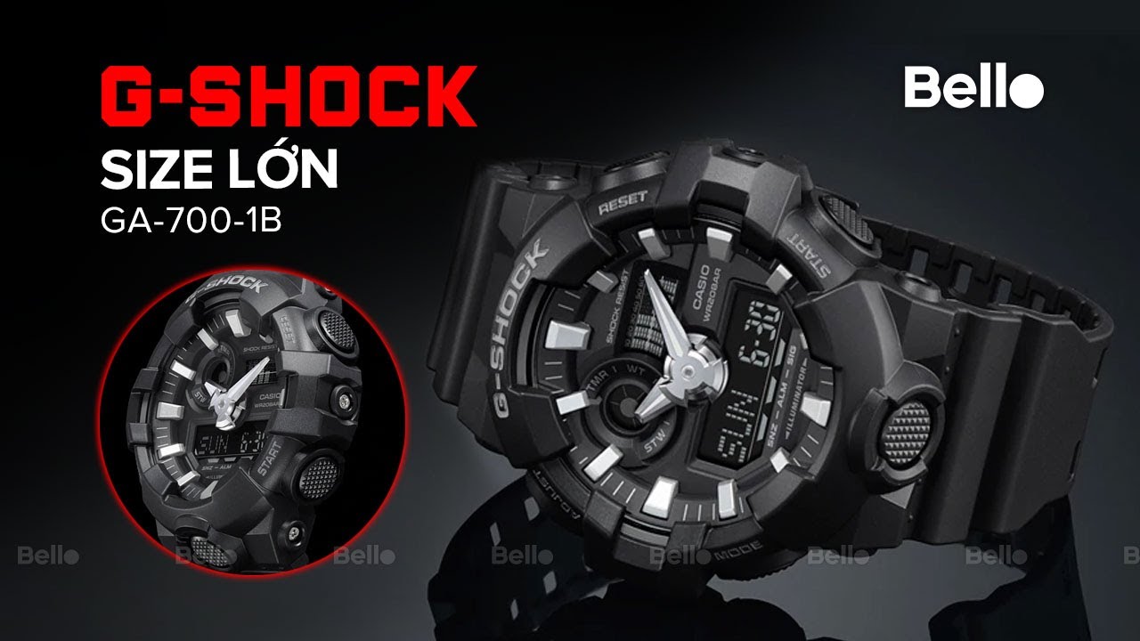 GA-700-1B - Đập hộp và chỉnh đồng hồ G-Shock size lớn