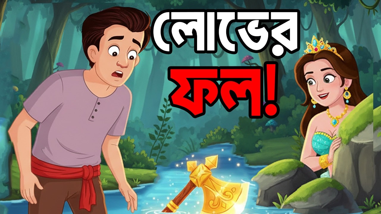 লোভের ফল! কাঠুরে ও রহস্যময় জলপরী | Bangla Fairy Tale Cartoon | ঠাকুমার ঝুলি | রূপকথার বাংলা গল্প