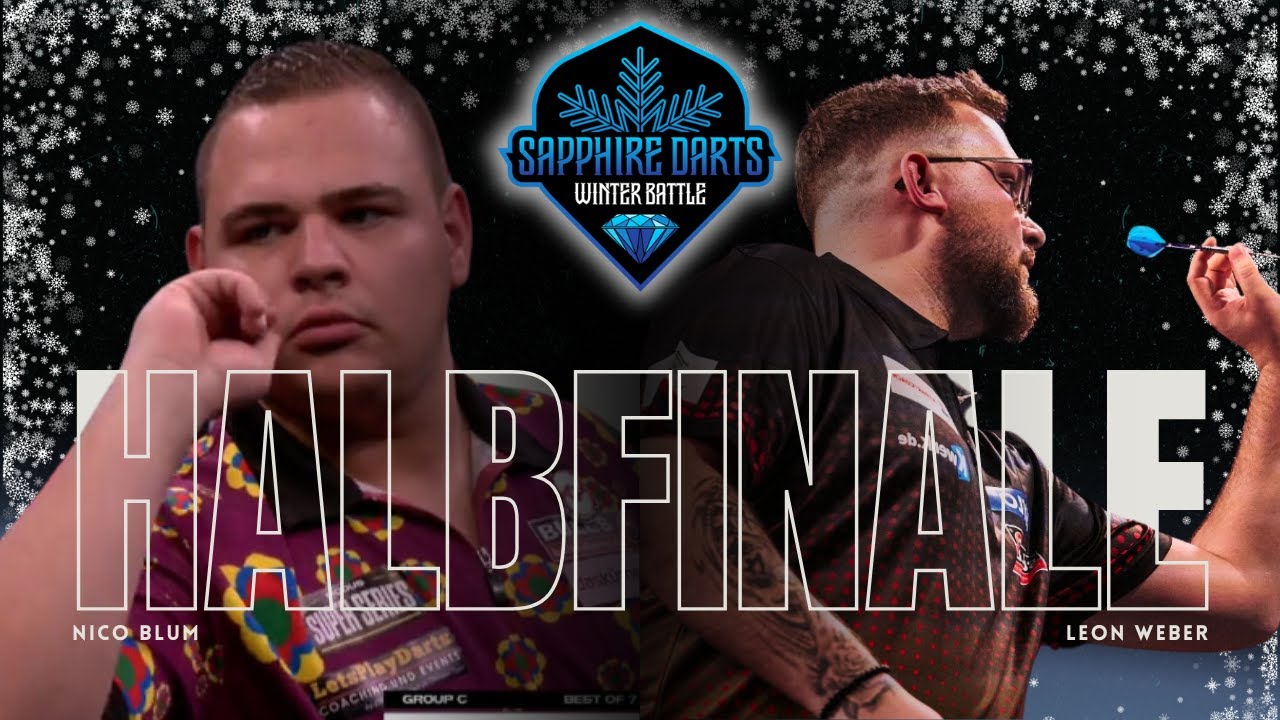 Sapphiredarts Winter Battle 2024 Halbfinale PDC Spieler Leon Weber vs Nico Flowerpower Blum
