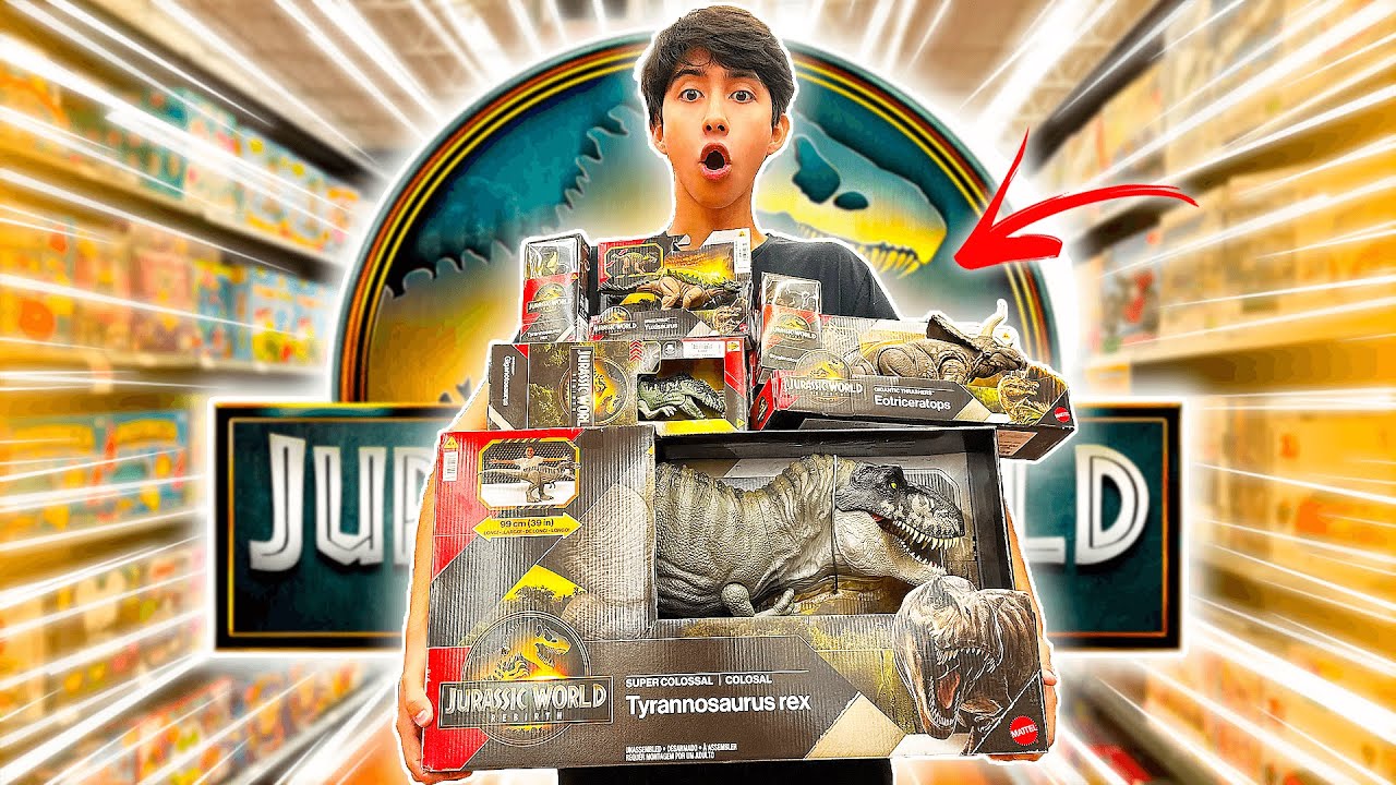 ¡VAMOS A BUSCAR LOS JUGUETES DE JURASSIC WORLD REBIRTH! - IVANSPIDEY