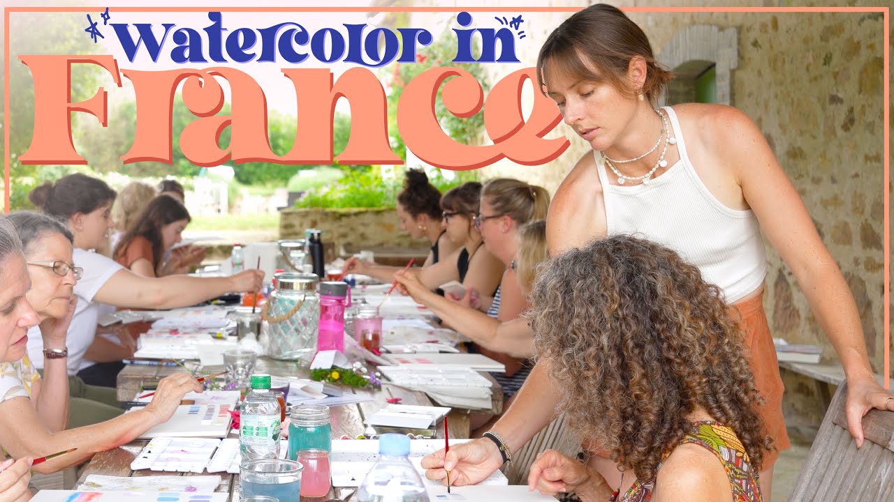 A look into my AMAZING watercolor art retreats in France...