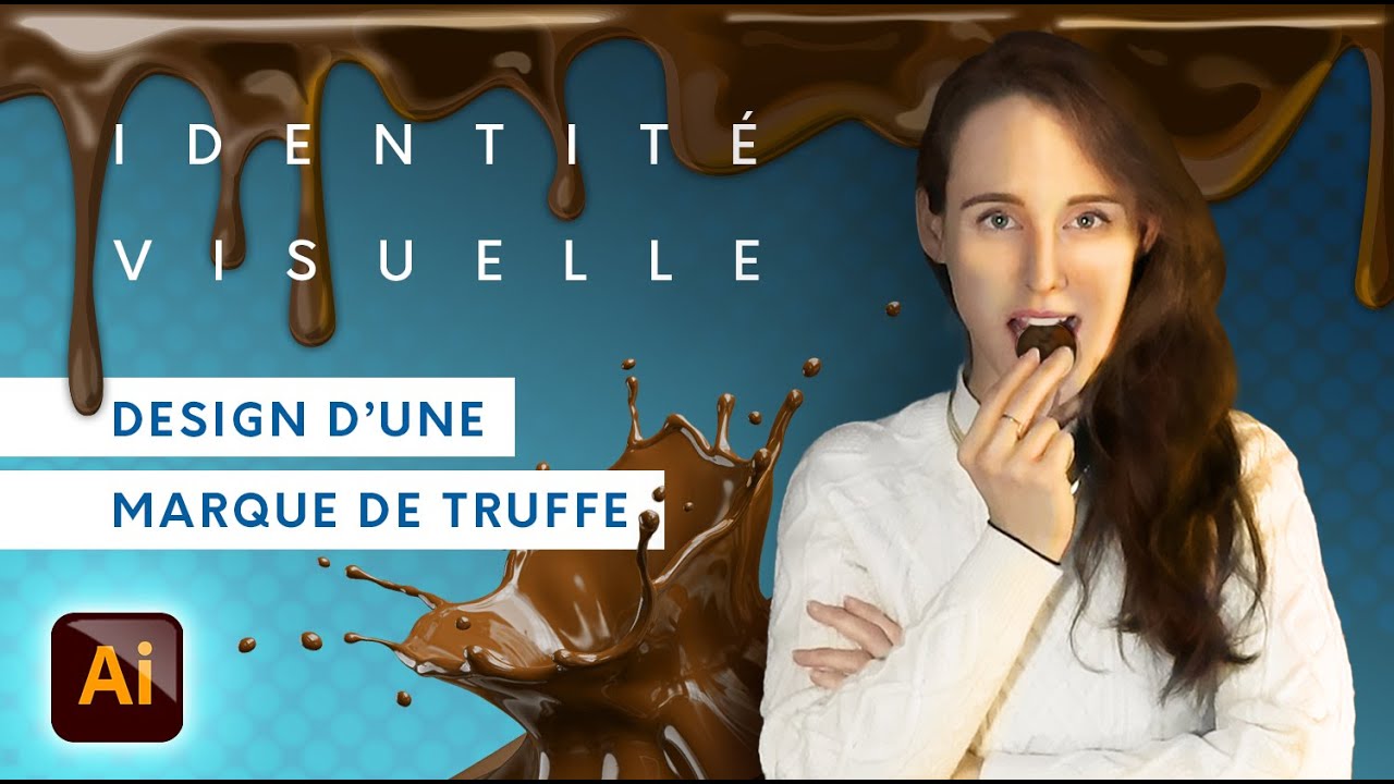 Je design ma marque de truffe au chocolat pour Noël : logo & packaging (bonus recette) - ILLUSTRATOR