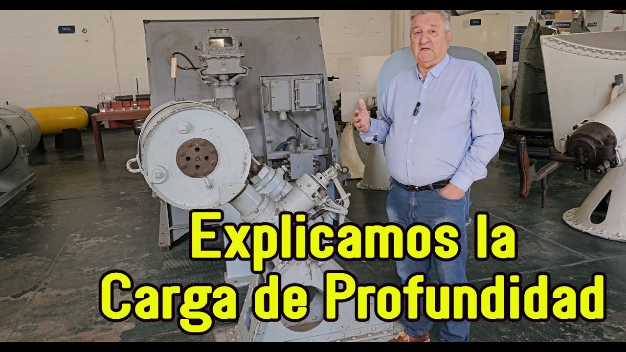 La Carga de Profundidad es un arma submarina  utilizada  para atacar a los submarinos. Museo Naval