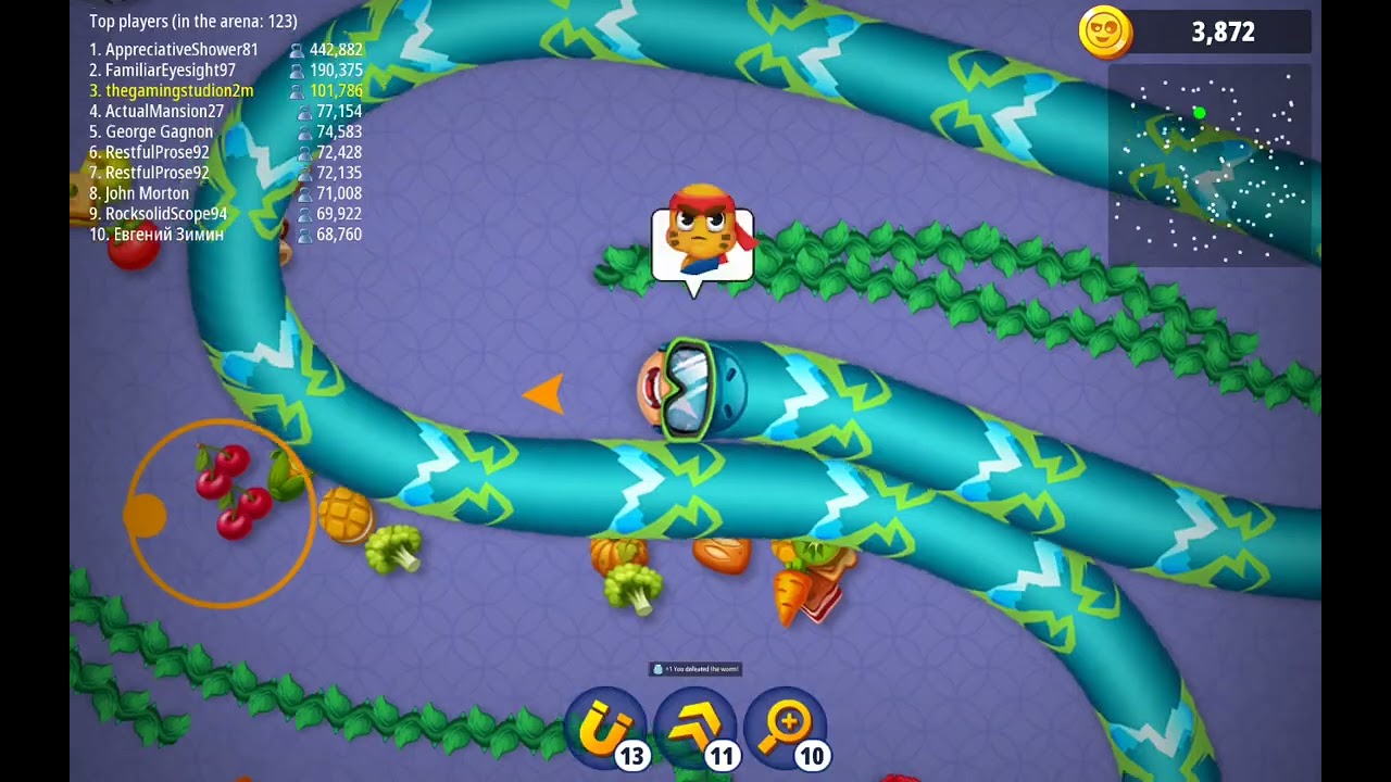 Worms zone gameplay #14 longest snake ever !!!