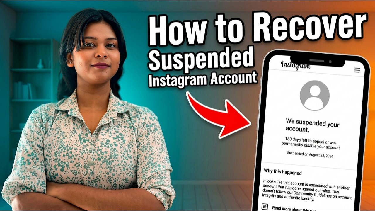 How to Recover Suspended Instagram Account in 2026 | We Suspended Your Account Fixs