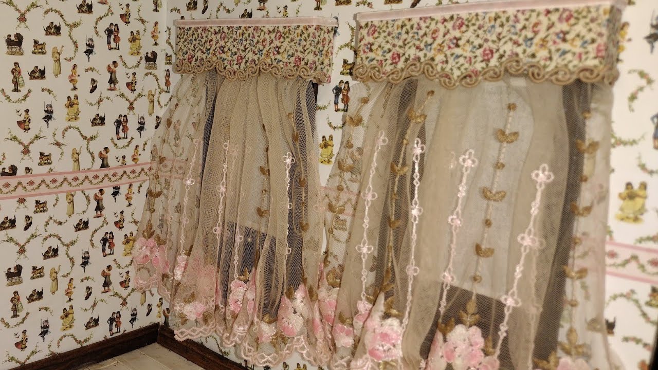 Dollhouse CURTAINS For the GIRLS ROOM- Little Gretchen's Workshop