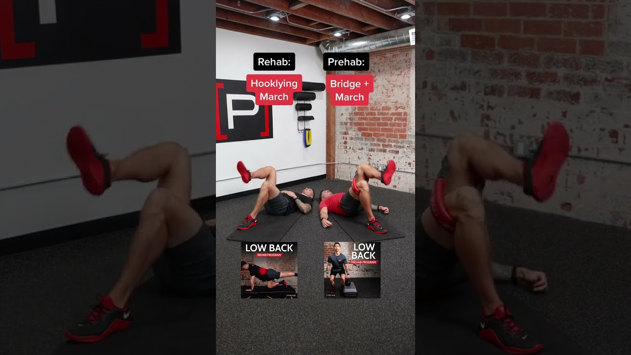 The best exercises for low back pain: rehab vs prehab 