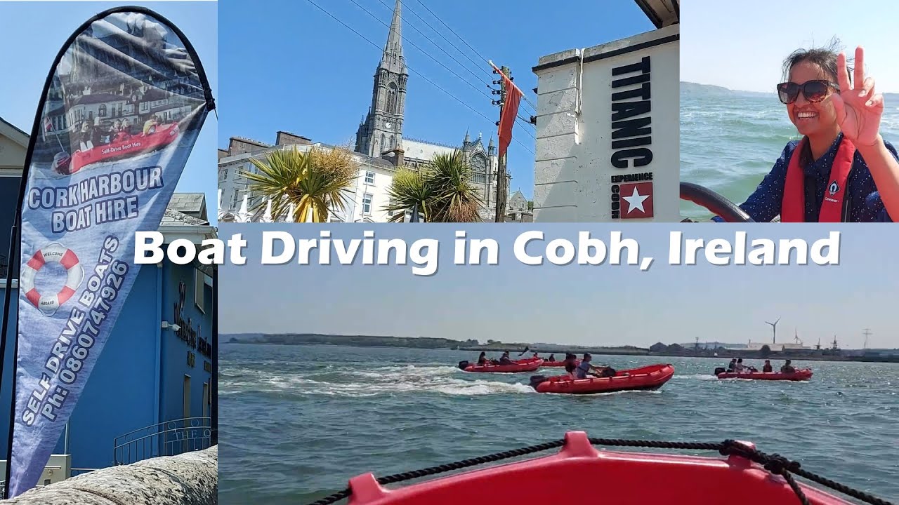 Self Drive Boat Rental in Cork, Ireland Harbour | Summer Travel Vlog | Titanic Experience #Ireland