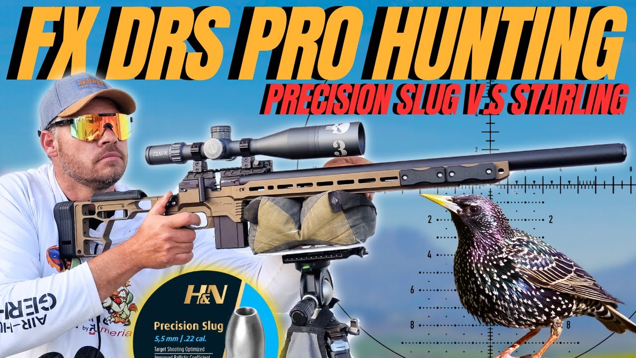 Охота с пневматическим ружьем FX DRS PRO I Точные пули H&N против скворцов I Борьба с вредителями...