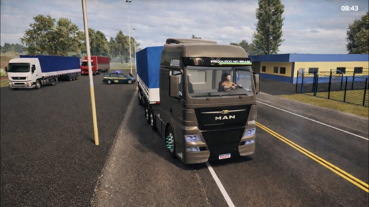 Realistic Driving MAN TGX in a Road with Tight Turns and Potholes | #worldtruckdrivingsimulator