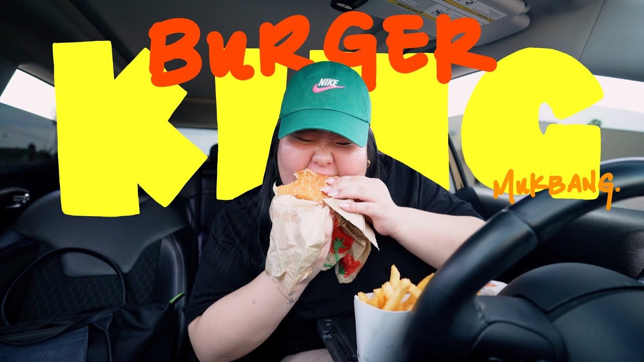 BURGER KING WHOPPER MUKBANG 먹방 *first time in 29 years* + fiery fish sandwich | MONDAY MUNCHIES