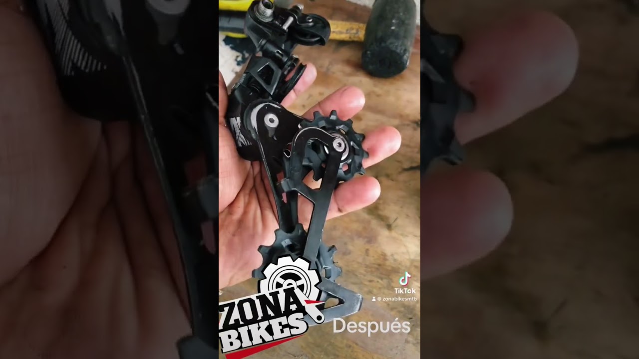 Limpieza desviador trasero sram nx 11 velocidades #bike #mtb #mtblife #mtblove #ciclismo #cycling