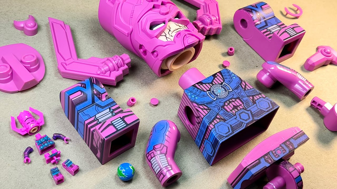 lego marvel the fantastic four first steps | giant galactus | minifigures lego unofficial 