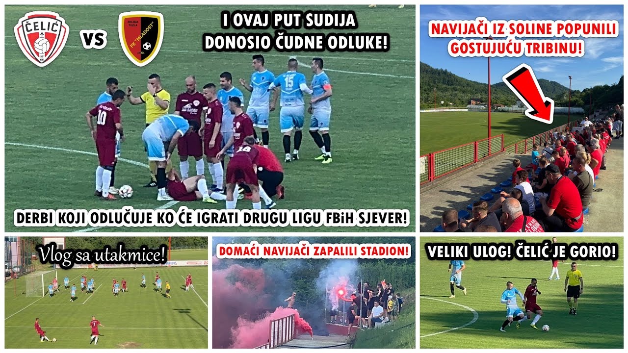 SVE ILI NIŠTA! DERBI ZA ULAZAK U DRUGU FEDERALNU LIGU! TRIBINE GORE! | Čelić - Mladost Solina Vlog