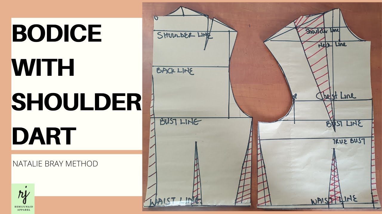 HOW TO DRAFT A BODICE WITH SHOULDER DART: NATALIE BRAY BODICE PATTERN TUTORIAL
