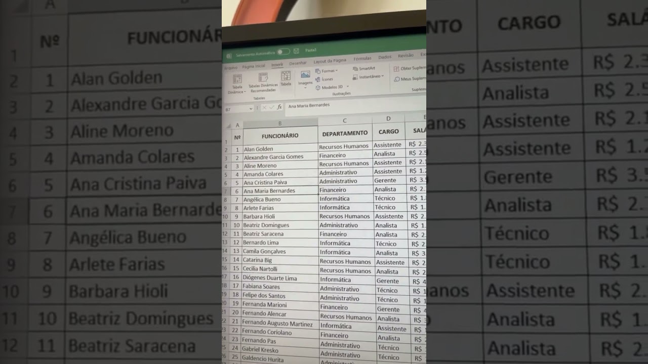 Fazer filtro feito nunca mais! 🤩 Me siga para mais conte&uacute;do! #excel #dicasdeexcel #cursoexcel