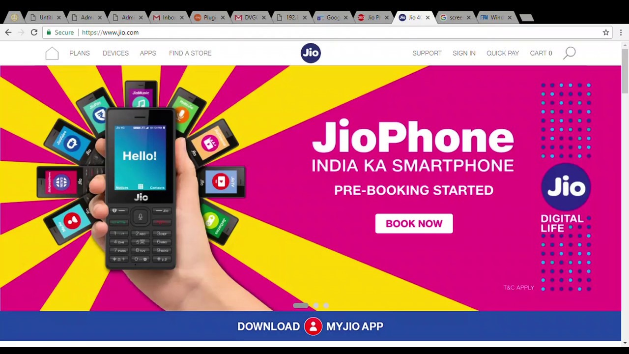 Book Jio Phone in Rs 500 as advance from joi.com