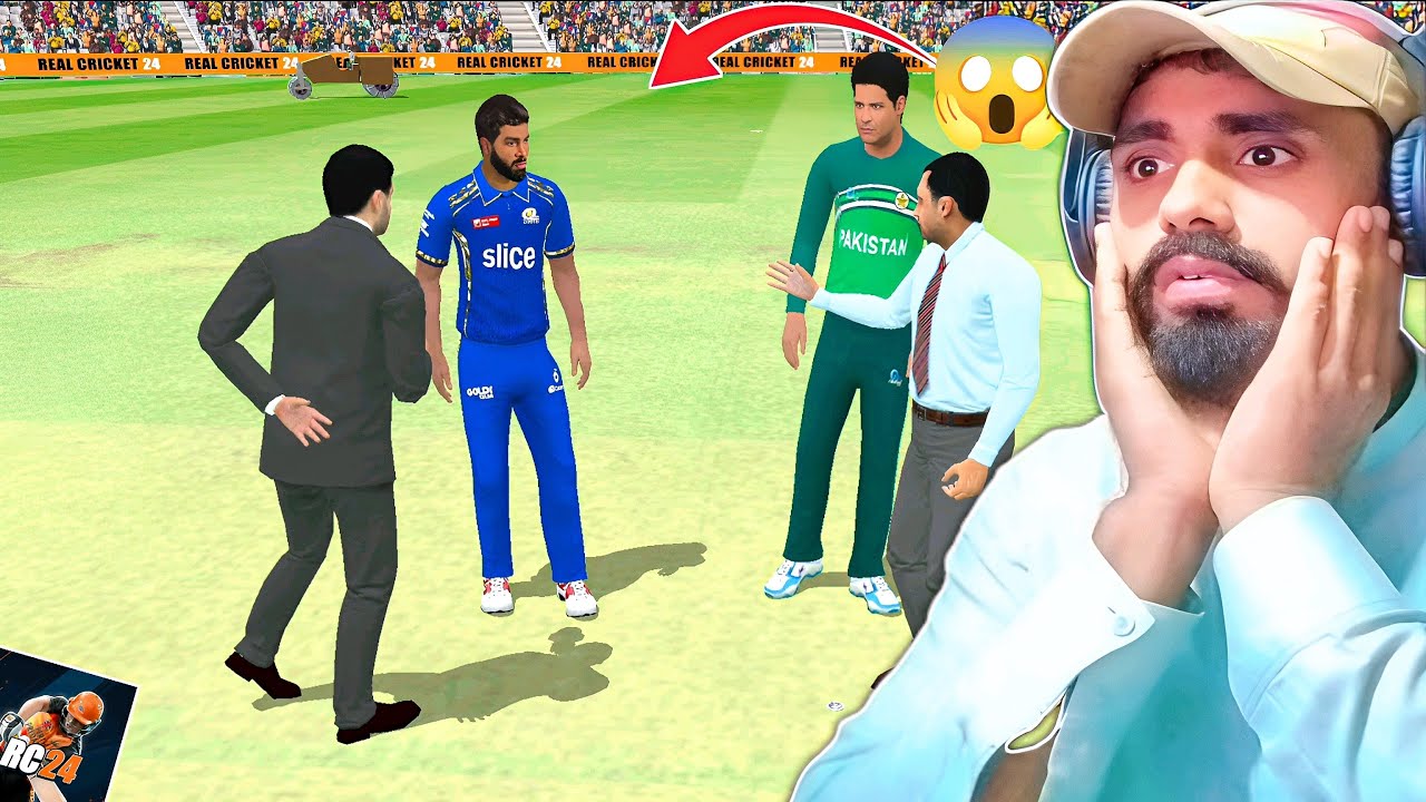 PAKISTAN VS MUMBAI REAL FACE 😮 RC24 GAMEPLAY IN HINDI URDU