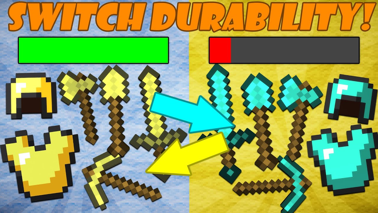 If Diamond and Gold Tools Switched Durability - Minecraft