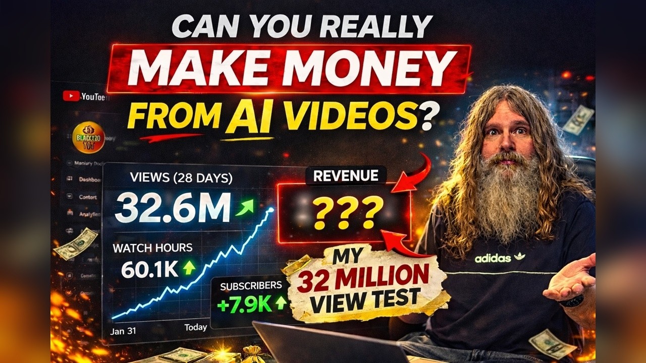 I Got 32.6 Million Views With AI Videos… Here’s What YouTube Paid Me