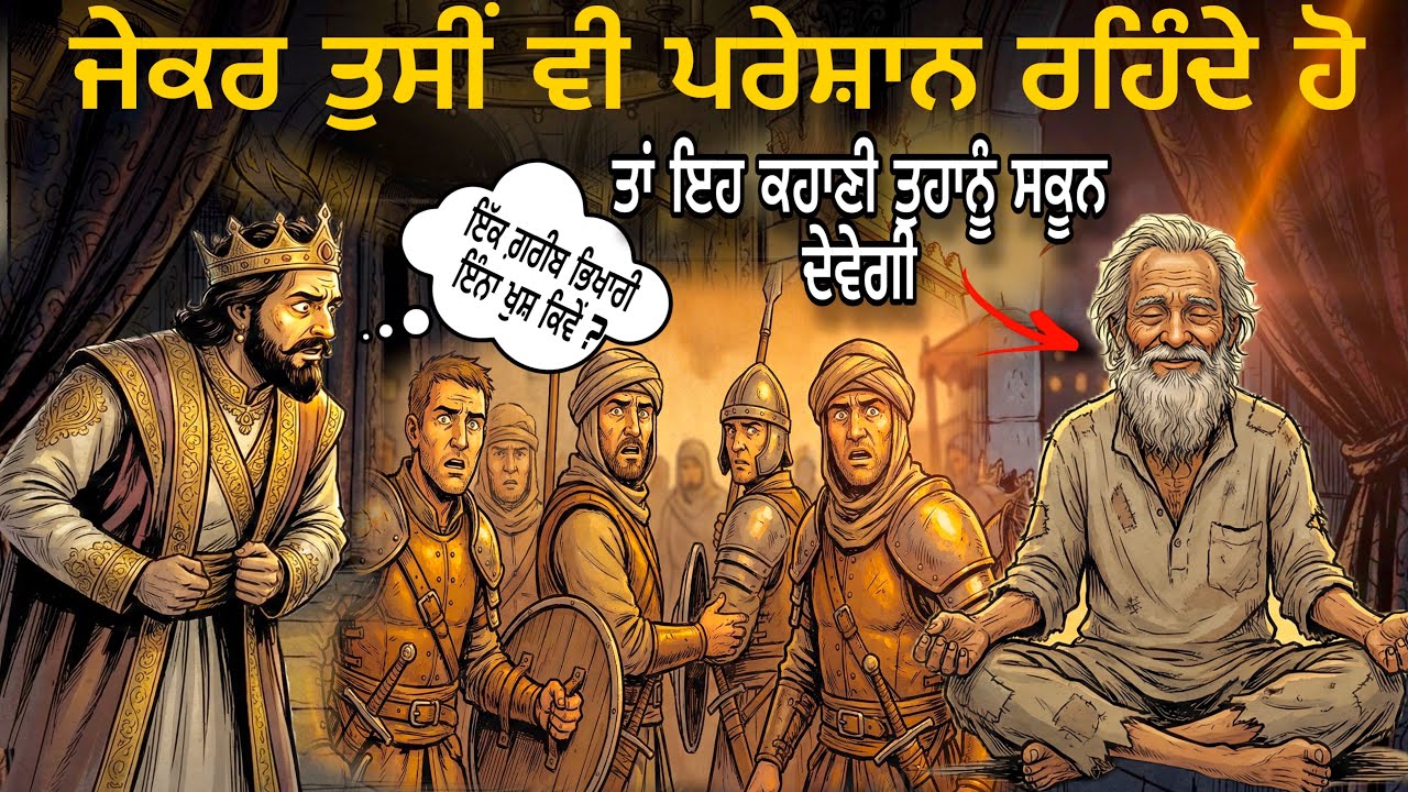 ਇੱਕ ਫ਼ਕੀਰ ਤੇ ਬਾਦਸ਼ਾਹ ਦੀ ਕਹਾਣੀ || ਮਨ ਦੀ ਸ਼ਾਂਤੀ ਕਿਸ ਕੋਲ ਹੈ ? Punjabi Story 