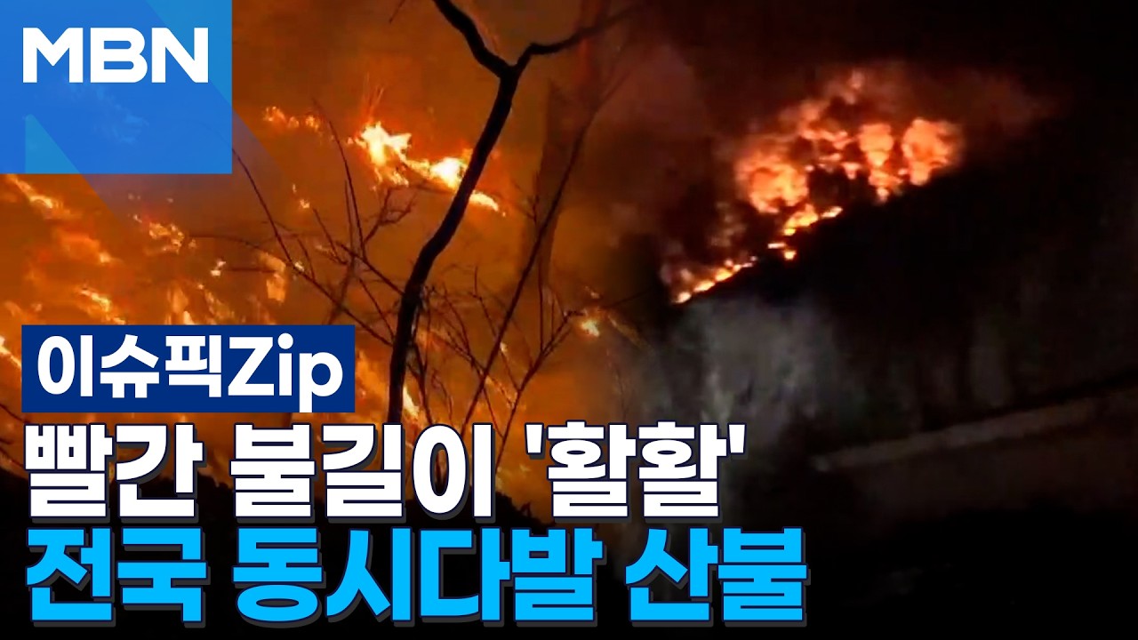 빨간 불길이 '활활' 전국 동시다발 산불 | 이슈픽 zip