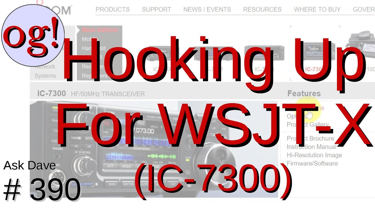 Hooking Your Radio (IC7300 as Example) to Computer for WSJT-X (#390)