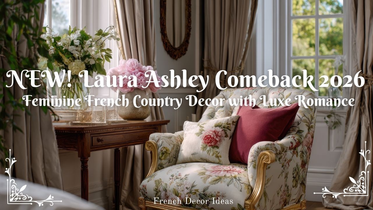 NEW! Laura Ashley Comeback 2026 | Feminine French Country Decor with Luxe Romance