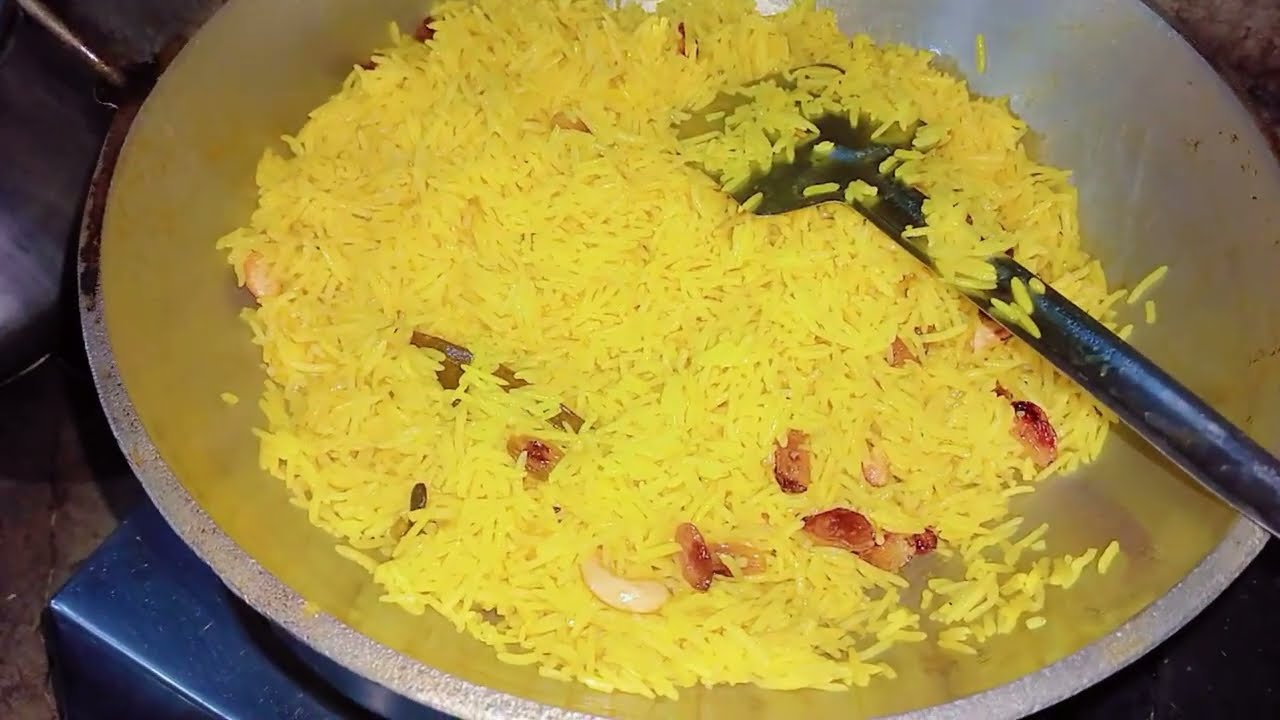 সরস্বতী পুজো উপলক্ষ্যে বানালাম বাসন্তী পোলাও। Basanti polao .