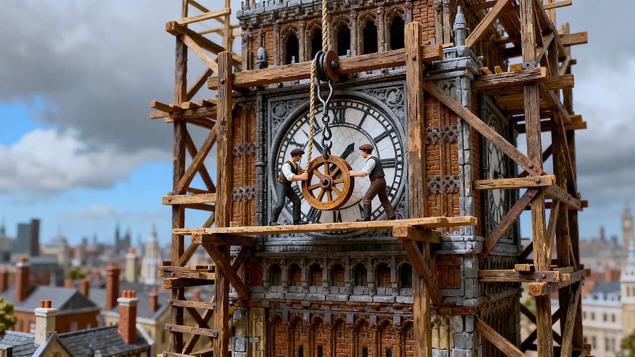 How BIG BEN Was Built ⏱️Epic Miniature Stop Motion Construction | ASMR History