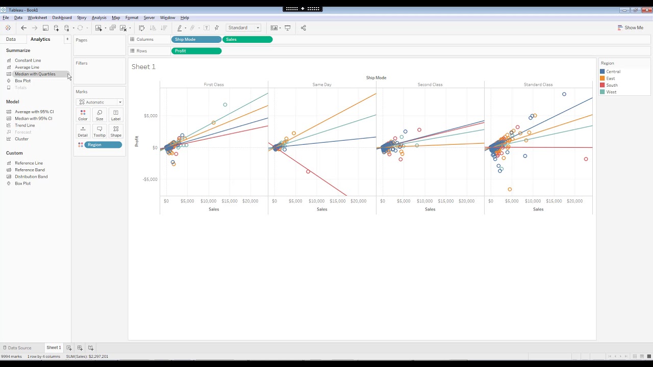 How to Create a Scatter Plot in Tableau. [HD]