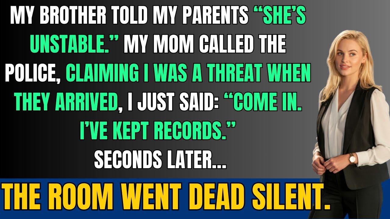 My Brother Called Me Unstable. My Parents Called the Police. What Happened Next Changed Everything&hellip;