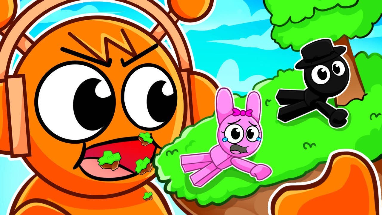 TINY против GIANT в Roblox Eat The World!