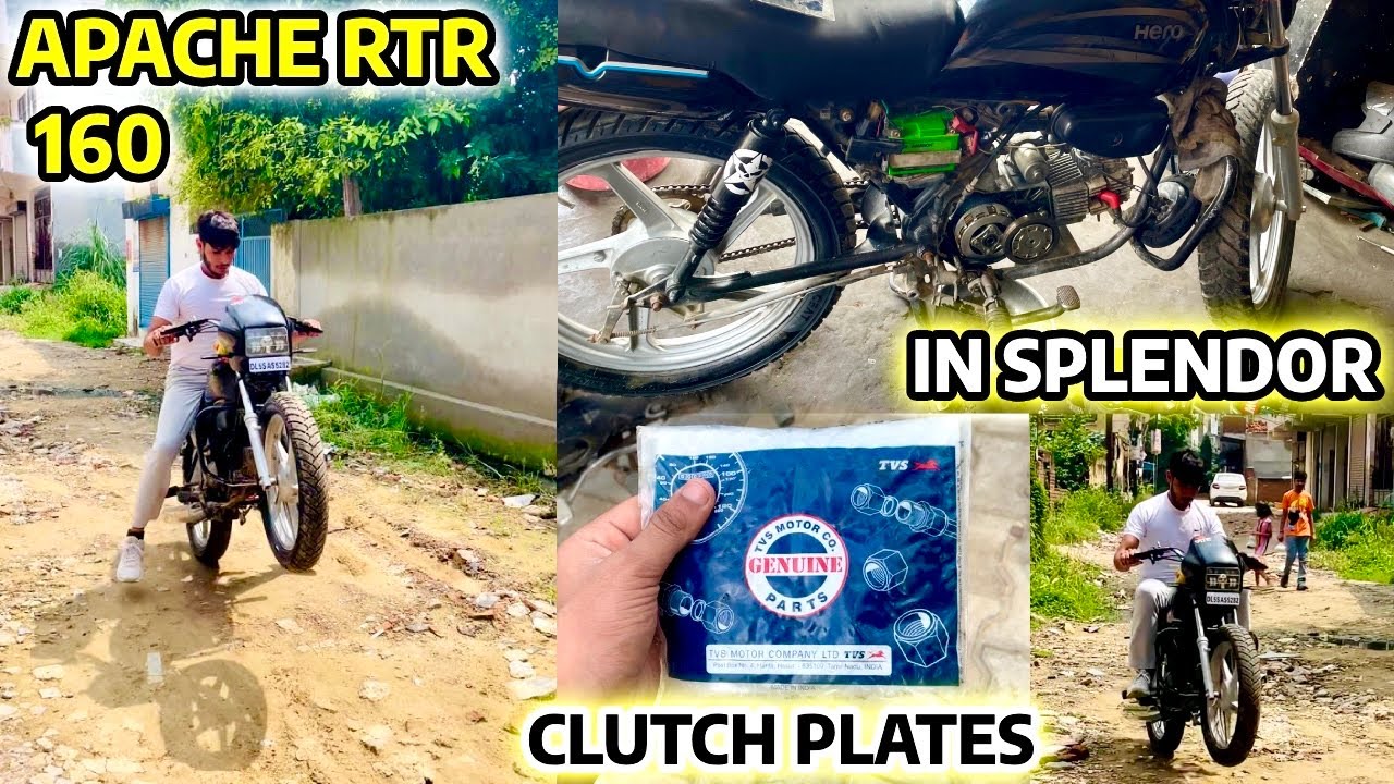 RTR 160 KI CLUTCH PLATE DALWADI SPLENDOR ME/ POWER BADH GYI BIKE KI | PICKUP 100X HOGAYA HAI | TOP