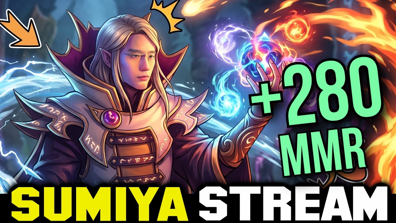 +280 MMR in one day, Sumiya spamming first pick Invoker