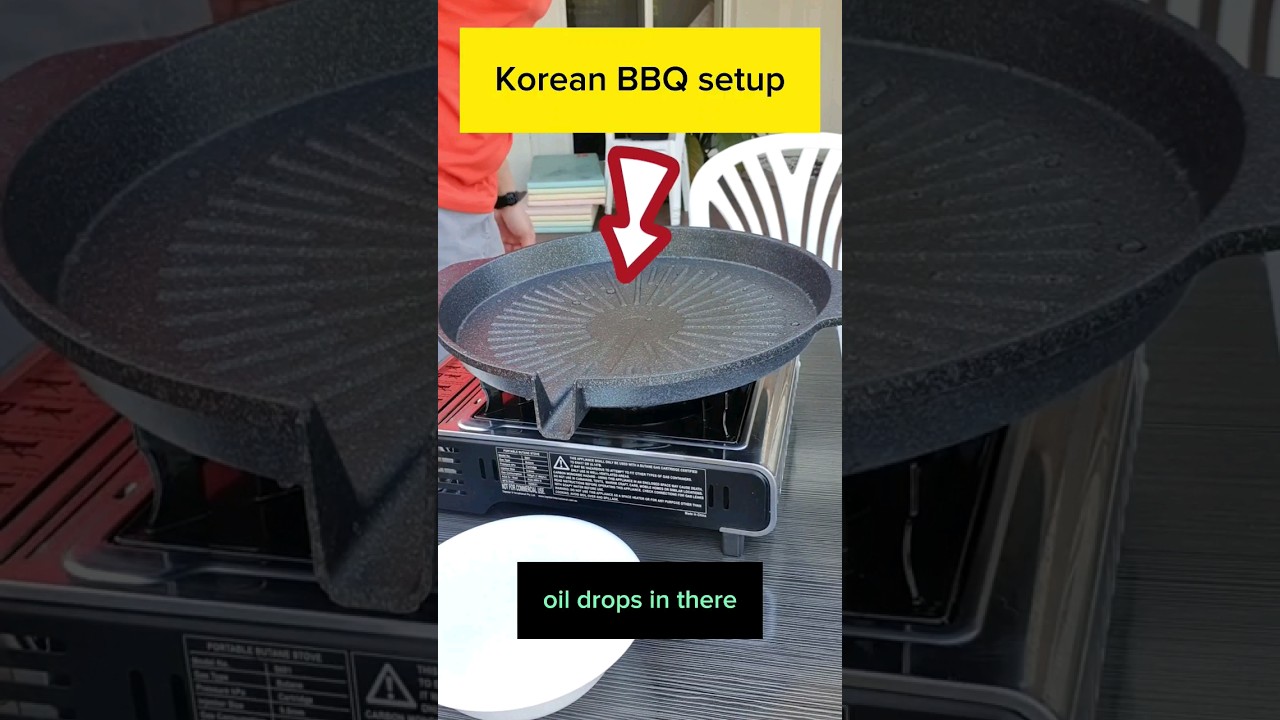 Korean HOT PLATE with oil draining channel! 🧐❤